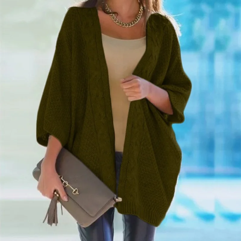 Зимняя одежда женский свитер Свитера Kinttedd кардиган с рукавом летучая мышь