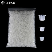 pepax 1000pcs 81115mm clear tattoo ink cups holder container plastic pigment ink caps cups tattoo accesseries