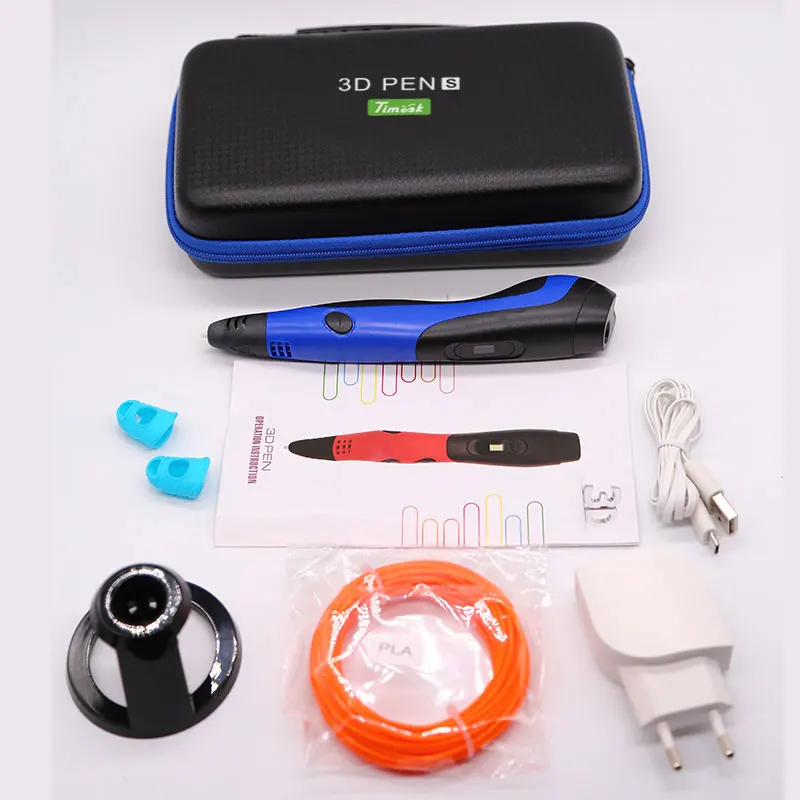 

High quality 3D pen 3D printing pen,ABS and PLA filament 1.75mm. USB output, low voltage security, with beautiful storage bag