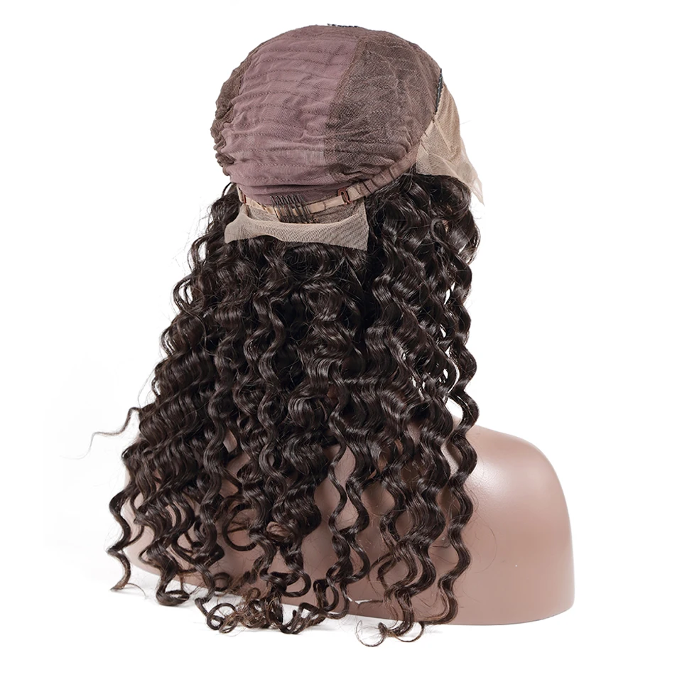 CurlyMax глубокая волна 28 30 дюймов 180 250% кудрявые 13x4 кружевные передние человеческие