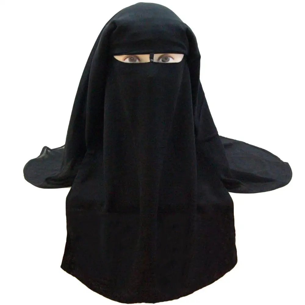 Мусульманская бандана шарф исламский 3 слоя Niqab Burqa капот хиджаб Кепка головные