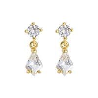 fashion girl earrings silver 925 jewelry accessories with zircon gemstone drop earrings for women wedding party gifts wholesale