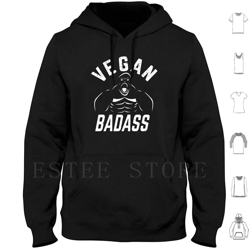 

Толстовка с капюшоном для веганов, с длинным рукавом