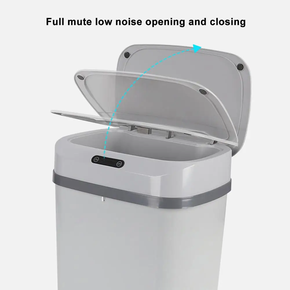 

Induction Automatic Touchless Smart Infrared Motion Sensor Rubbish Waste Bin Kitchen Trash Can Garbage Bins For Home Supplies