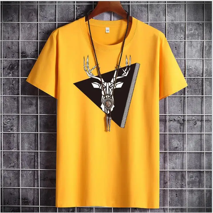 

2021 New Summer Men Casual Tee Shirt Men's T Shirts Short Sleeve