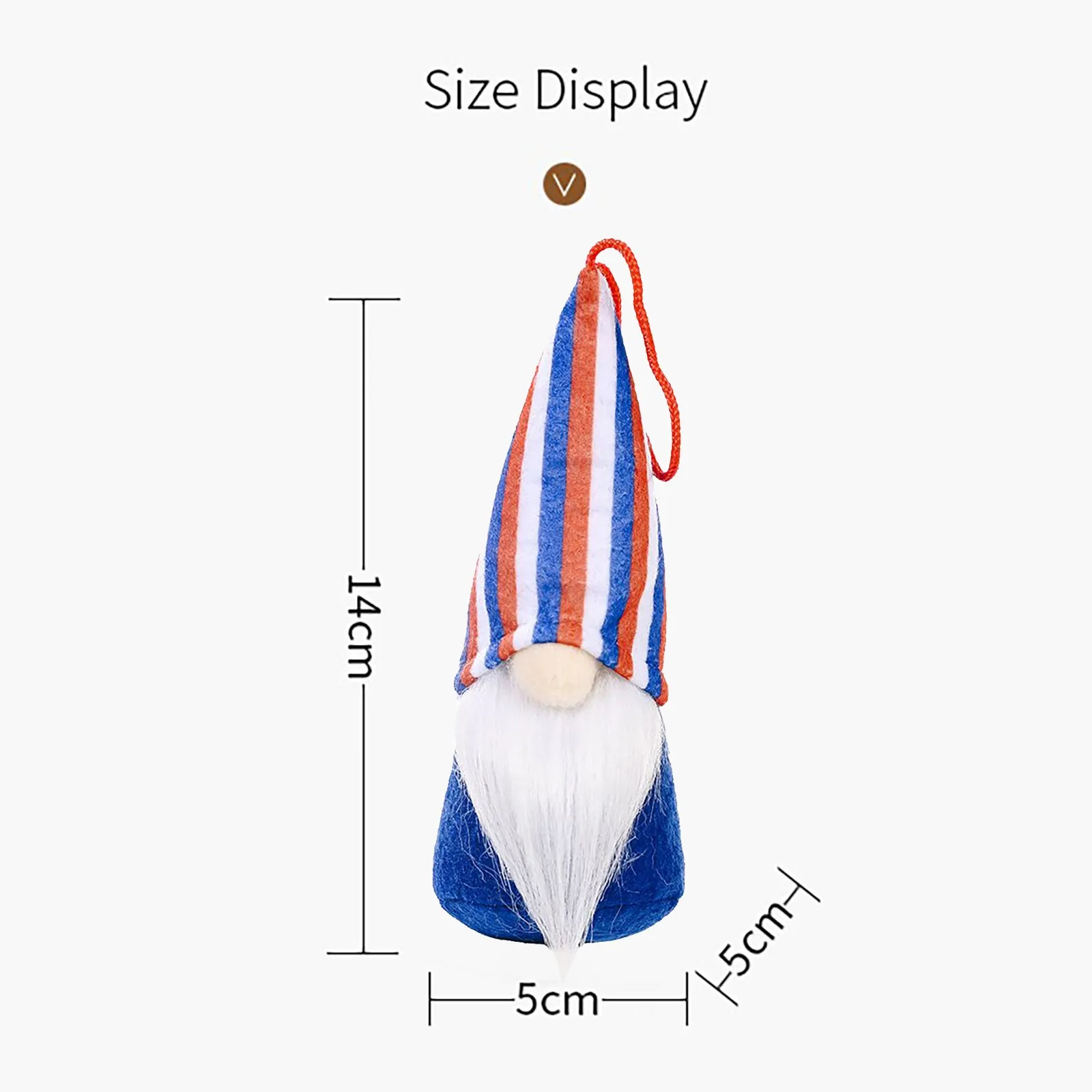 

Independence Day Faceless Doll Dwarf Plush Toy Home Decoration Bedroom Living Room Photography Props Brithday Gift