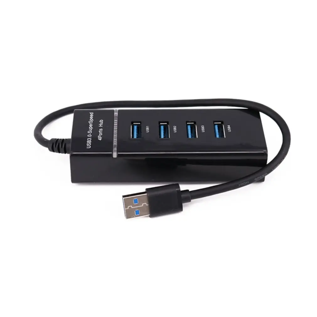 

Usb-хаб 3,0 USB-разветвитель, разветвитель с несколькими USB-портами 3,0, разветвители с 4 портами, используют адаптер питания, компьютерные аксессу...