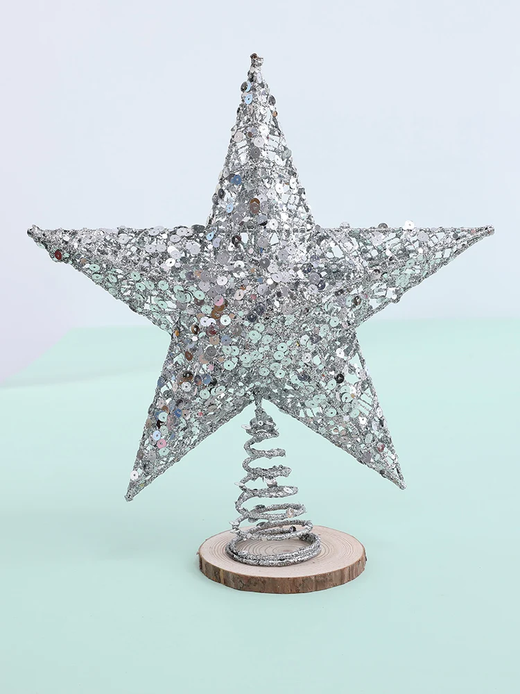 

Рождественская елка 30 см, верхняя звезда, рождественское свадебное украшение, искусственные украшения, креативный скандинавский подарок, новогодний домашний декор