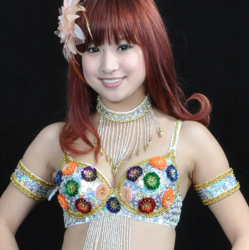 1 шт. аксессуары для танца живота восточные Одежда танцев с блестками и