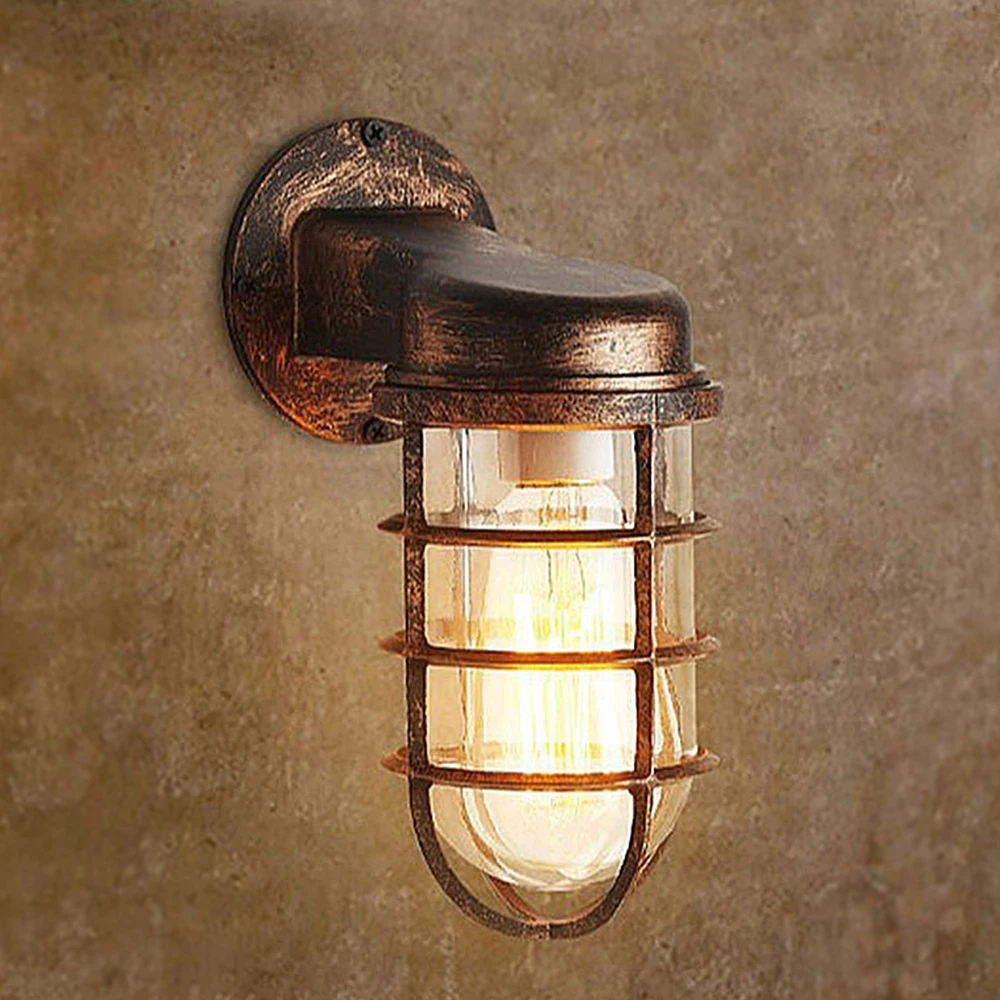 Retro Industrial Unique Wall Lamp Loft Lamp Modern Indoor Lighting Wall Lamp Iron Copper Lighting E27 Bulb