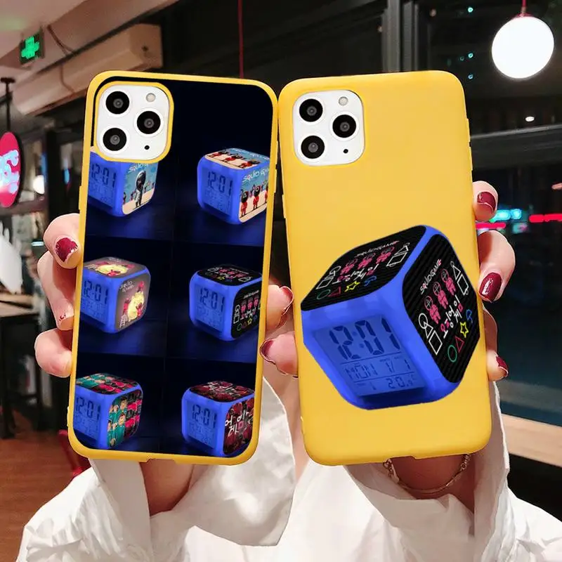 

Demon Slayer Phone Case Yellow Candy Color for iPhone 11 12 mini pro XS MAX 8 7 6 6S Plus X SE 2020 XR