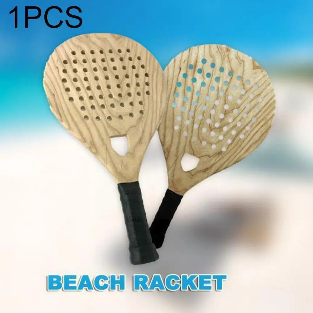 

Ракетка для пляжа и тенниса, деревянная ракетка для весла, пляжный мяч для женщин, аксессуары для взрослых, Хлопушка, спорт, для пляжа и детей...