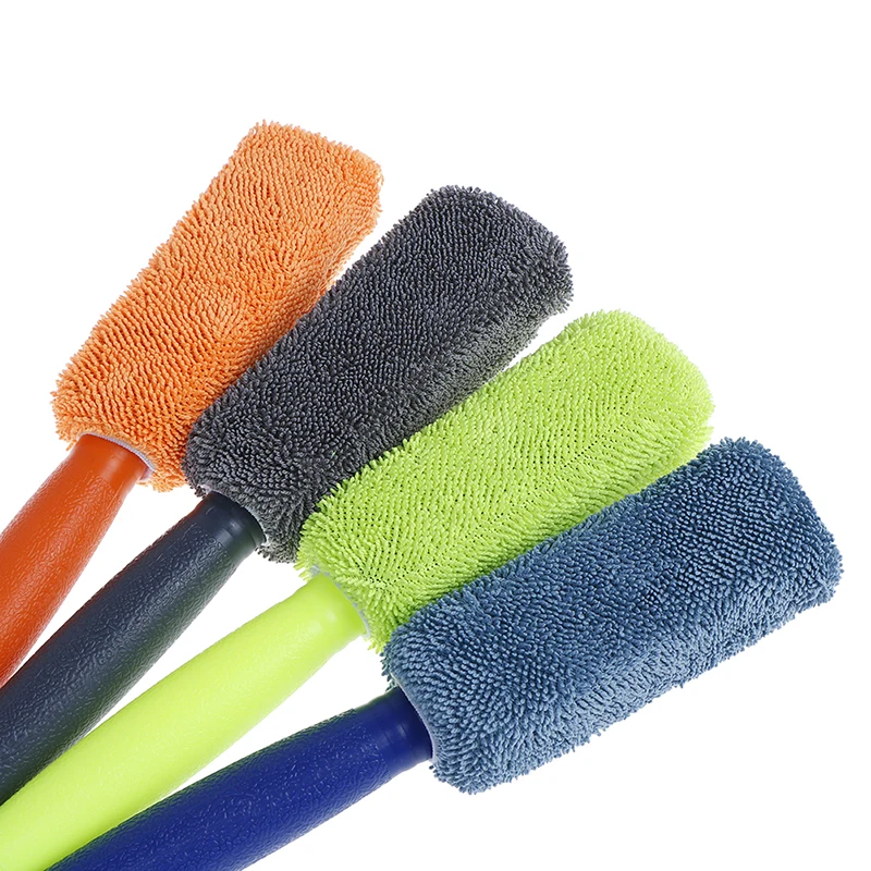 New 1Pc Microfiber Car Tire Engine Washing Tool Detailing Cleaner Wheel & Rim Brush for Trunk Motorcycle Bike | Автомобили и