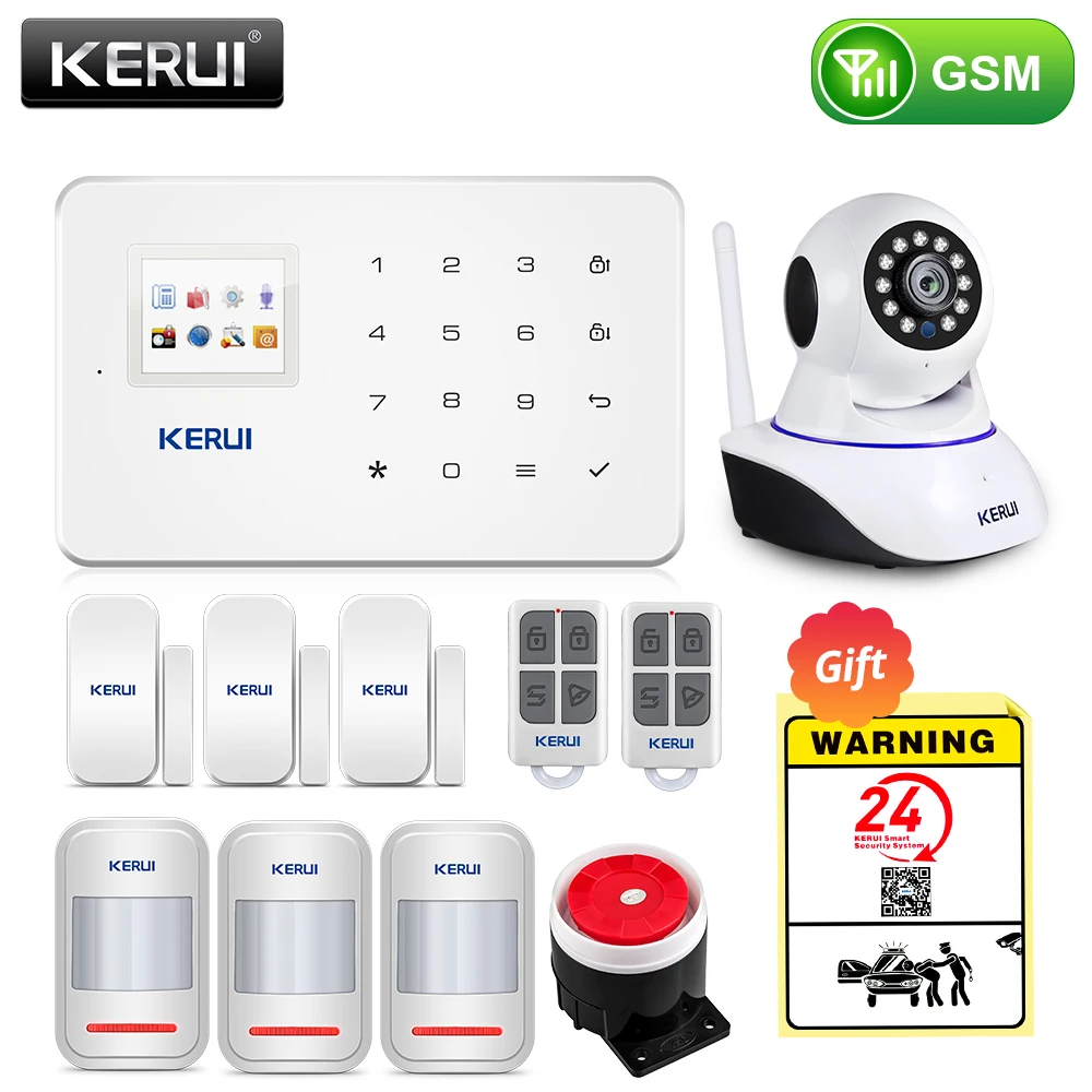 KERUI GSM охранная сигнализация Русская прошивка Дистанционное управление Приложение для IOS/Android