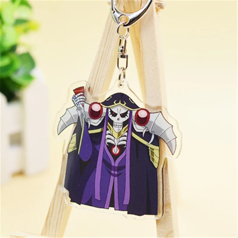 Брелок для ключей аниме Overlord Momonga Albedo Hamusuke Narberal Gamma игрушка Хэллоуина косплея