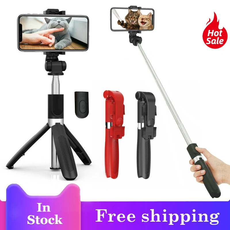 

New Wireless Bluetooth Selfie Stick Tripod with Remote Shutter Foldable Tripods Monopods Universal for IPhone Android Phones