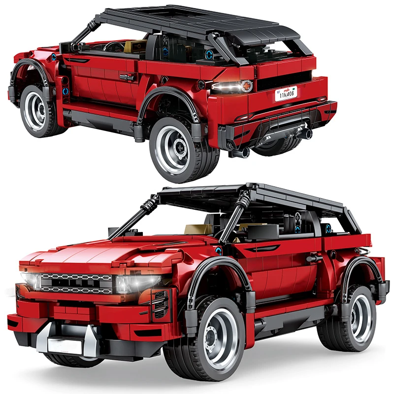 

Creator Racing Sports Car Pull Back SUV Off-Road Vehicles Building Blocks City Street MOC Bricks Classic Model Toys For Boys