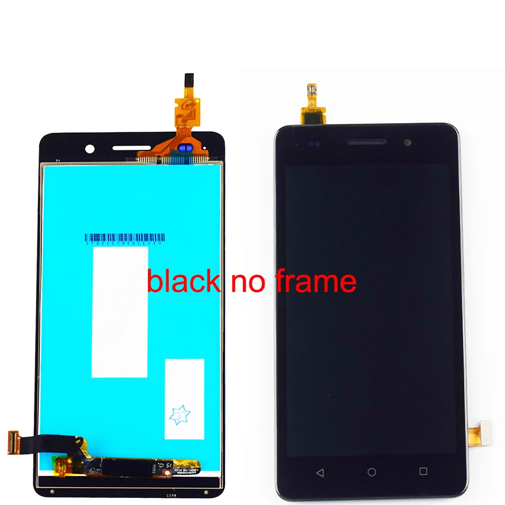 black no frame 5,0 дюймов для huawei Honor 4C ЖК-дисплей CHM-U01/G Play Mini CHC-U01 CHC-U03 сенсорный ЖК-экран дигитайзер сенсорная рамка в сборе - Цвет: black no frame