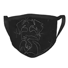 Женская Минималистичная черная маска с черными краями для рисования контура лица