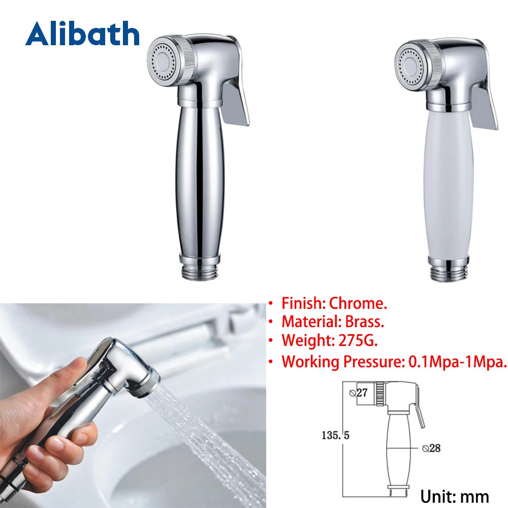 Туалет Shattaf очистка Биде опрыскиватель набор ручной легко установить ABS Pet Душ