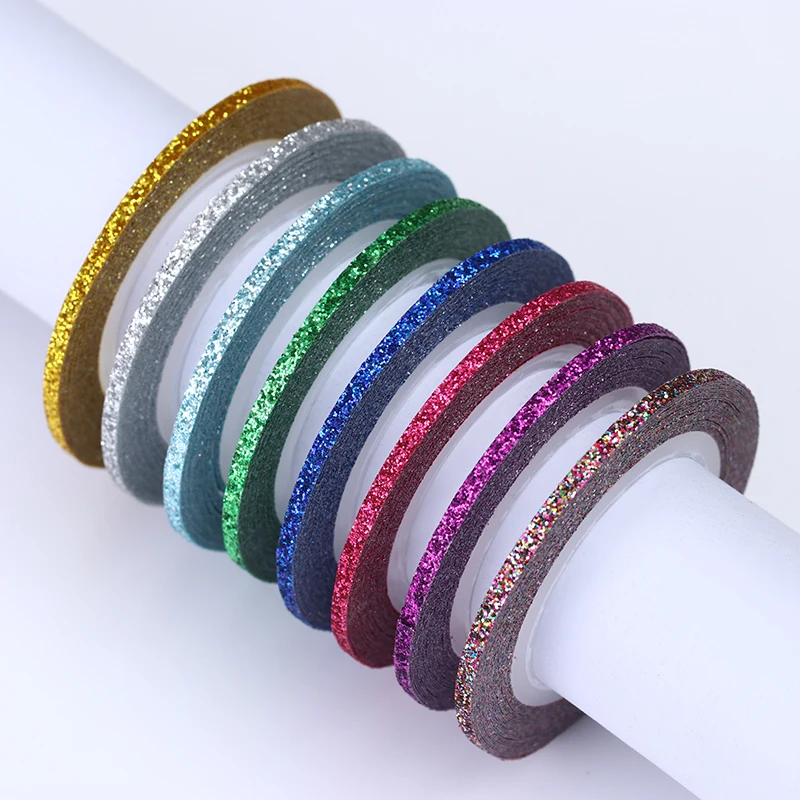 2MM 13 шт./лот, наклейки для ногтей, полоски, клейкая лента, Полоска, слайдеры, 3D, сделай сам, украшение для ногтей, дизайн ногтей - Цвет: 2MM