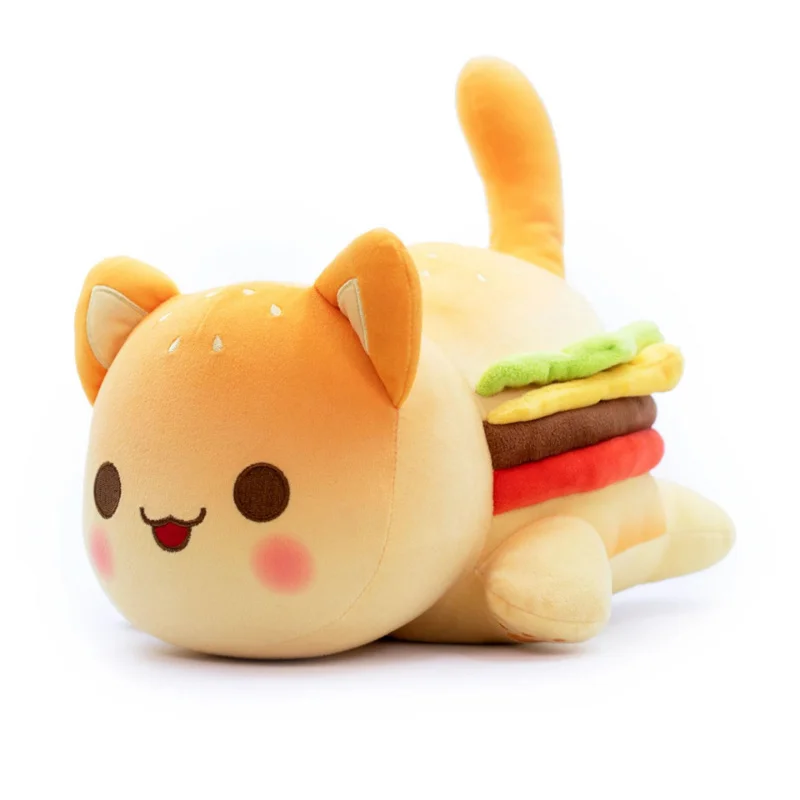 Meow Meows-mu&ntilde;eco de peluche para ni&ntilde;os, mu&ntilde;eco de felpa con forma de Coca-Cola, patatas fritas, hamburguesas, pan, lisas, Gato Aphmau, almohada para dormir, regalos para ni&ntilde;os, decoraci&oacute;n del sof&aacute;-5