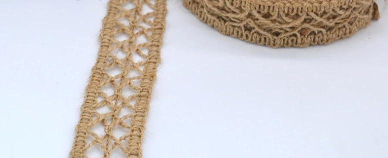 38MM Микс пеньковый Канат 10 мм-60 мм X11yards/LOT деревенское свадебное украшение джутовый шпагат тонкий скрученный джутовый канат шнурок рождественское кружево - Цвет: 38MM