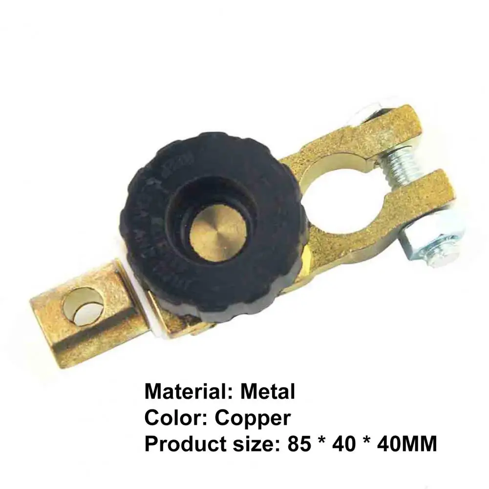 

Battery Disconnect Switch Durable Anti-corrosive Metal Car Battery Terminal Switch for Vehicle