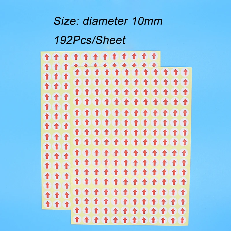 Diameter 6/8/10mm Creative Round Red Arrow Stickers Home Office School Supplies Fault Mistake Defectives Marking Label | Канцтовары для