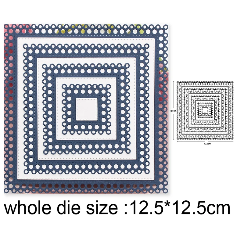 

Bubble Background Frame Metal Cutting Dies Scrapbooking Stencils dies DIY Album Card Decor Embossing Die Cut Craft Dies 2020 NEW