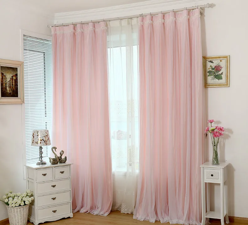 Романтичная кружевная занавеска 1 шт. розовая синяя зеленая фиолетовая белая