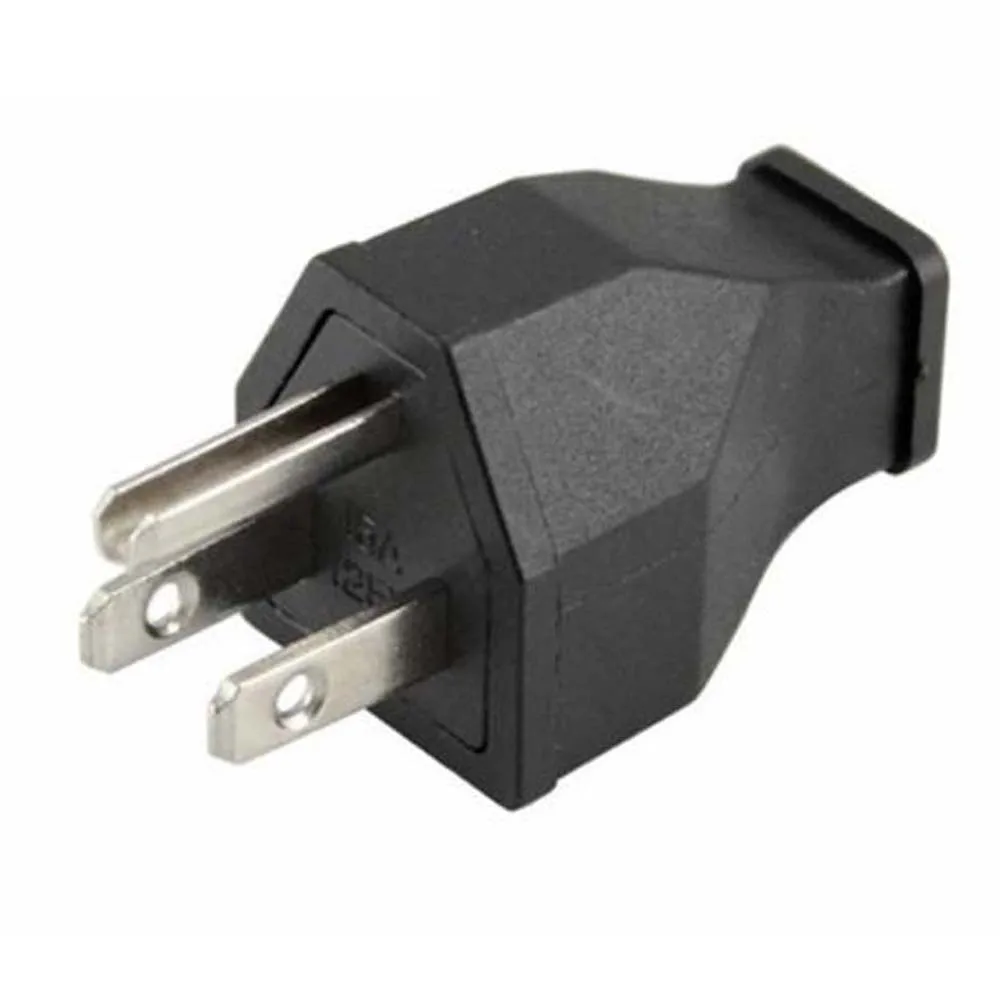 Черный медный Американский сборный промышленный адаптер питания штепсельная