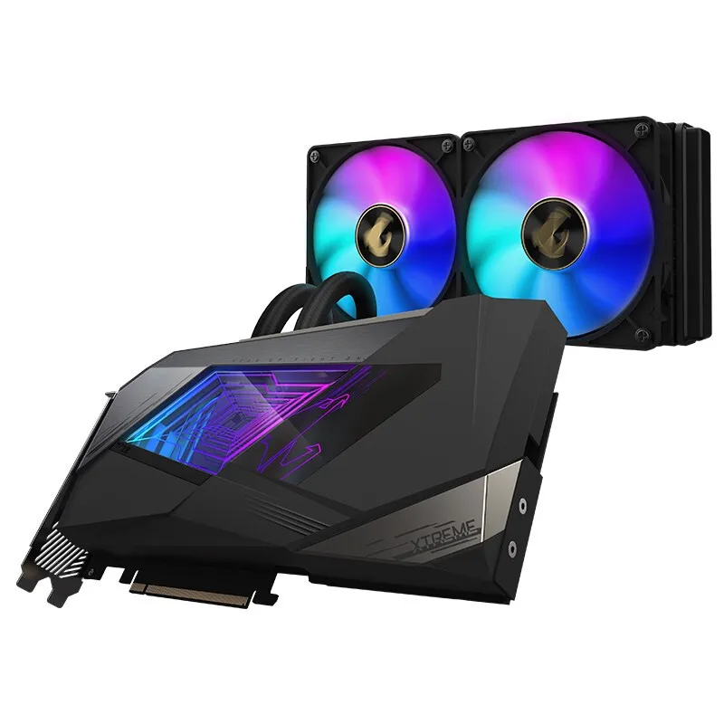 

Original GIGABYTE AORUS GeForce RTX 3090 XTREME WATERFORCE 24G GDDR6X 1785MHz 384Bit PCI-E4.0 Water Cooler Desktop Graphics Card