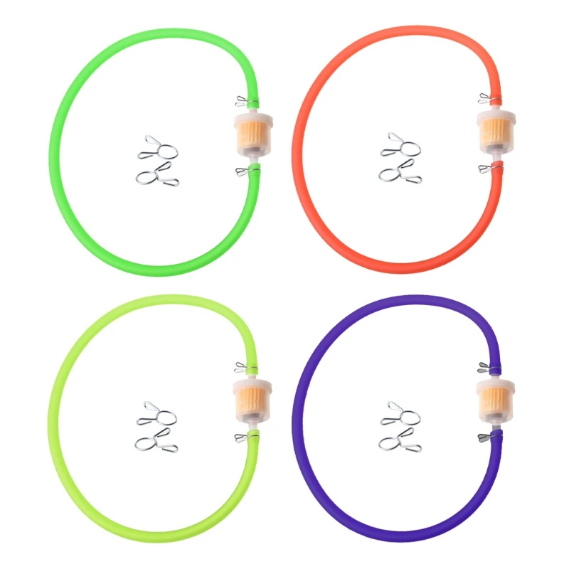 New 6mm Gas Fuel Filter Petrol Pipe Hose Line + 4 Clips Moto Scooter Dirt Bike | Автомобили и мотоциклы