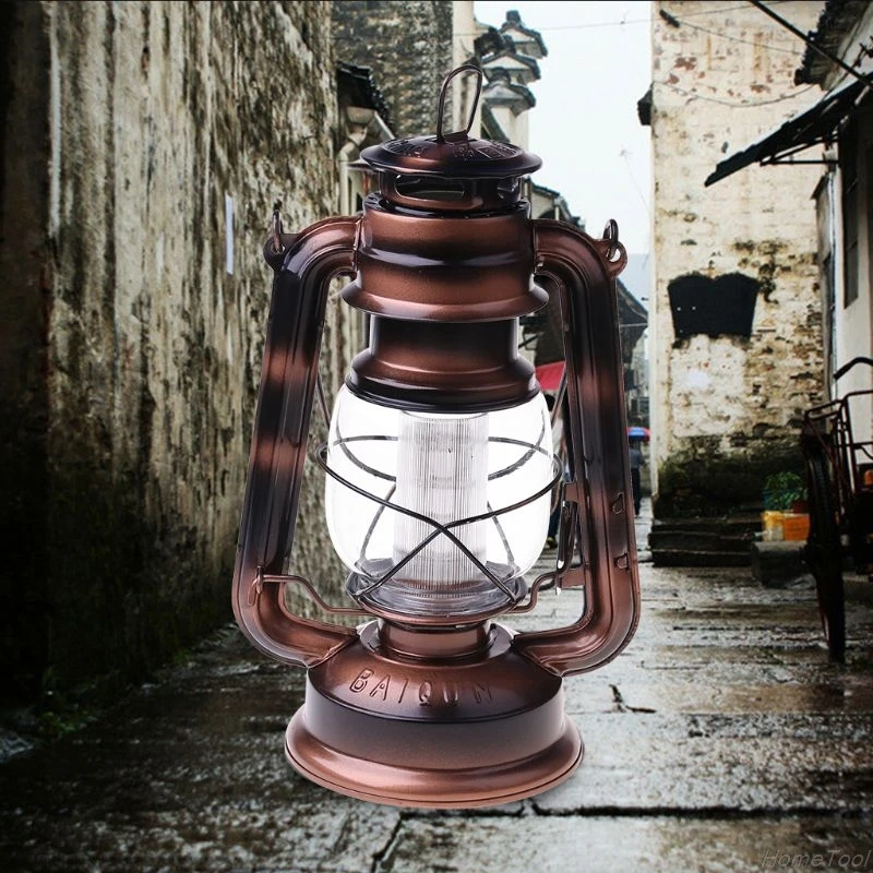 

Vintage LED Lamp Lantern Energy Saving Handheld Flashlight with Hanging Hook for Outdoor Camping M06 21 Dropshipping