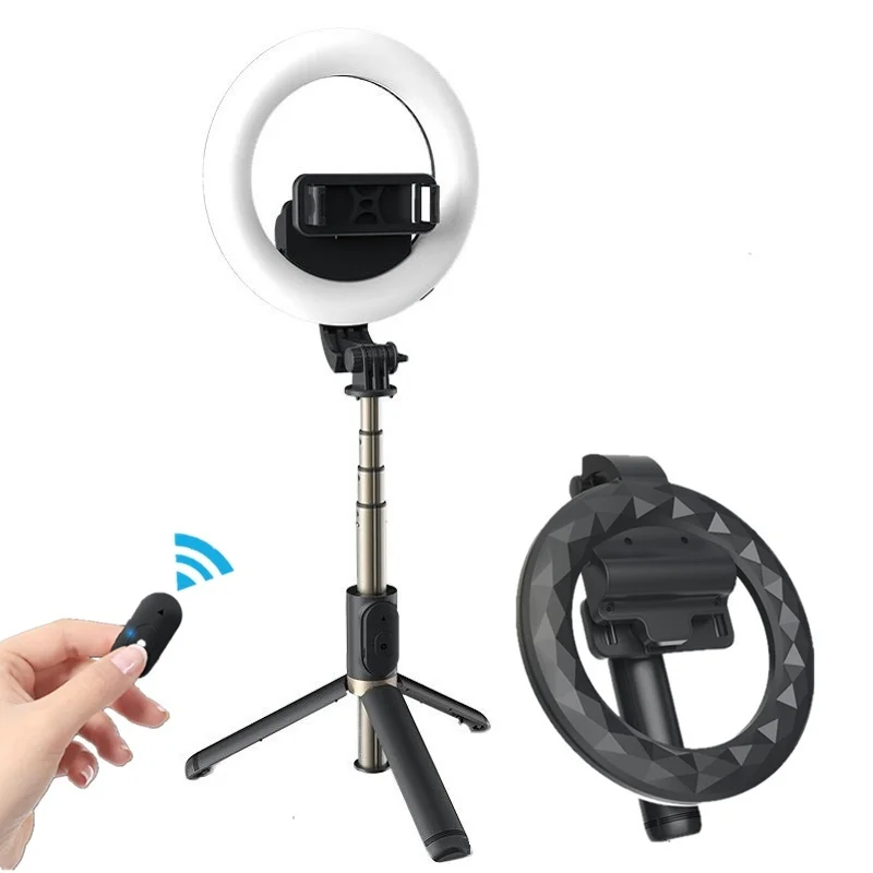 

Cordell-4-in-1 wireless selfi, Bluetooth, 6-inch LED ring, photo lamp, foldable tripod, iPhone and Android Monopod