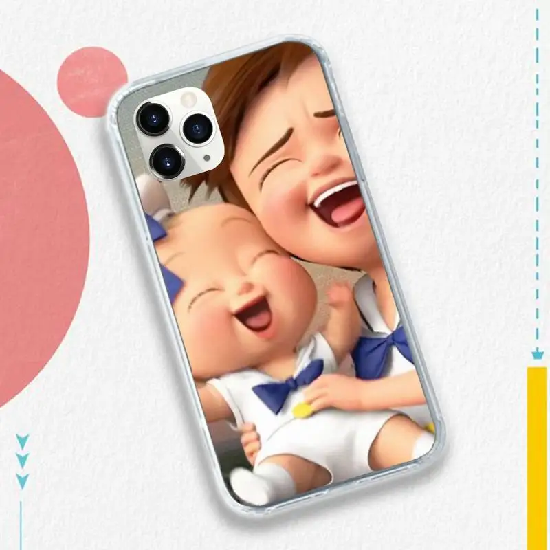 

The Boss Baby cute cartoon boy Anti-fall mobile Phone Case for iPhone 11 12 pro XS MAX 8 7 6 6S Plus X 5S SE 2020 XR