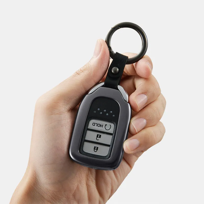 Автомобильный Алюминиевый чехол для ключа дистанционное кольцо ключей Пряжка