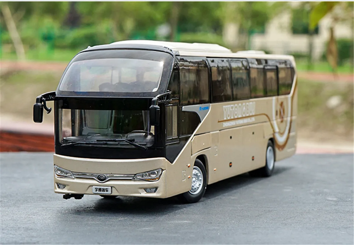 1:42 для YuTong Bus ZK6128HQB тренерский автобус литая металлическая модель автомобиля