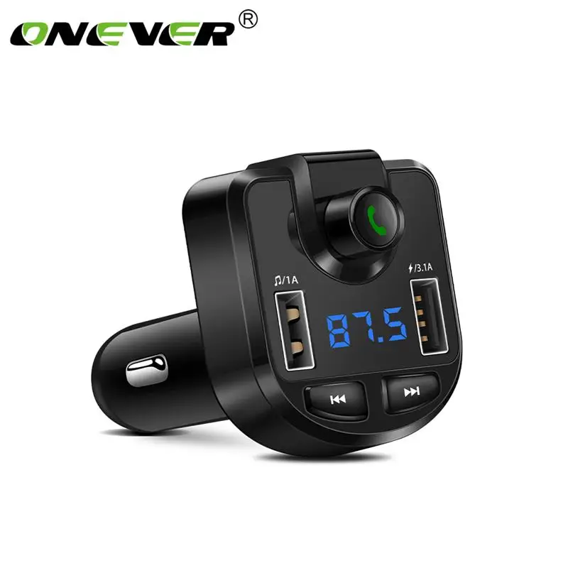 FM передатчик Aux модулятор Bluetooth автомобильный комплект автомобильное зарядное