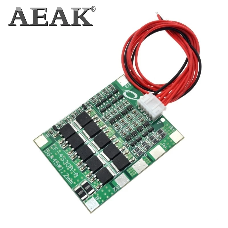 AEAK 4S 30A 14 8 в литий ионная литиевая батарея 18650 BMS пакеты Щит защиты печатной платы