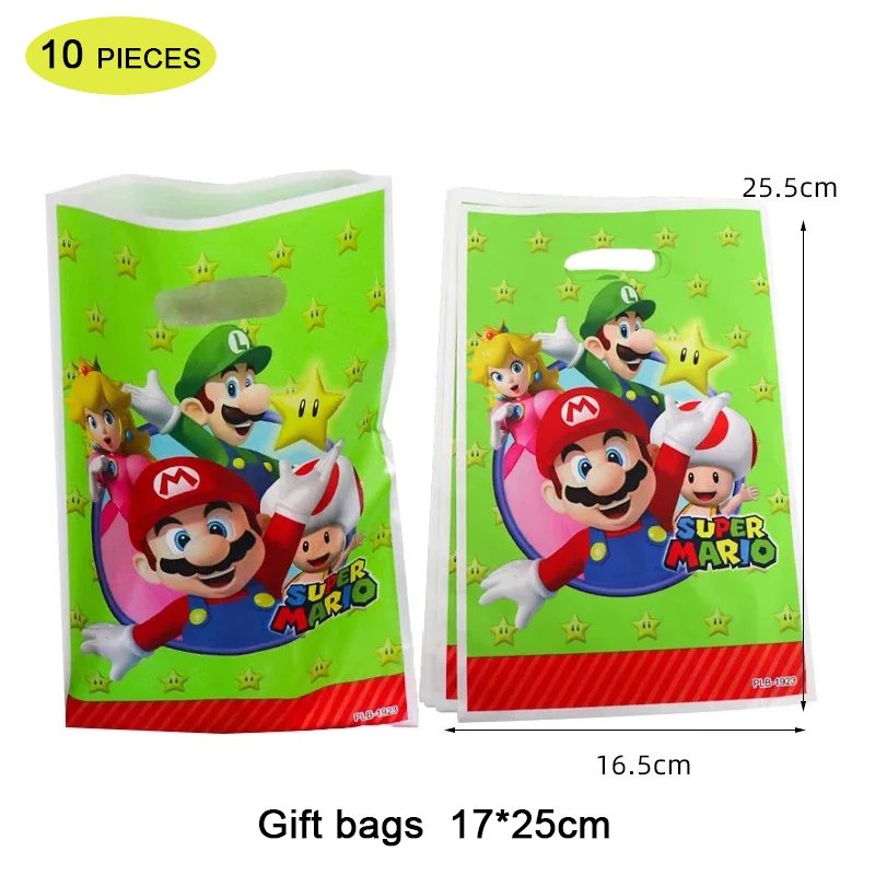 Mantel desechable de Mario y de papel para ni&ntilde;os, servilletas, pajitas, mantel, vajilla para fiesta de cumplea&ntilde;os, suministros de ba&ntilde;o para beb&eacute;, 83 Uds.-5
