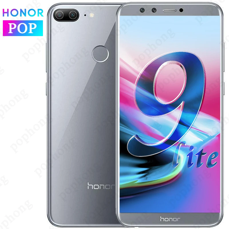 5,65 дюймов, глобальная прошивка HONOR 9 Lite, 4G, 32G, мобильный телефон Kirin 659, четыре ядра, 2160*1080, Android 8,0, отпечаток пальца, 4 камеры