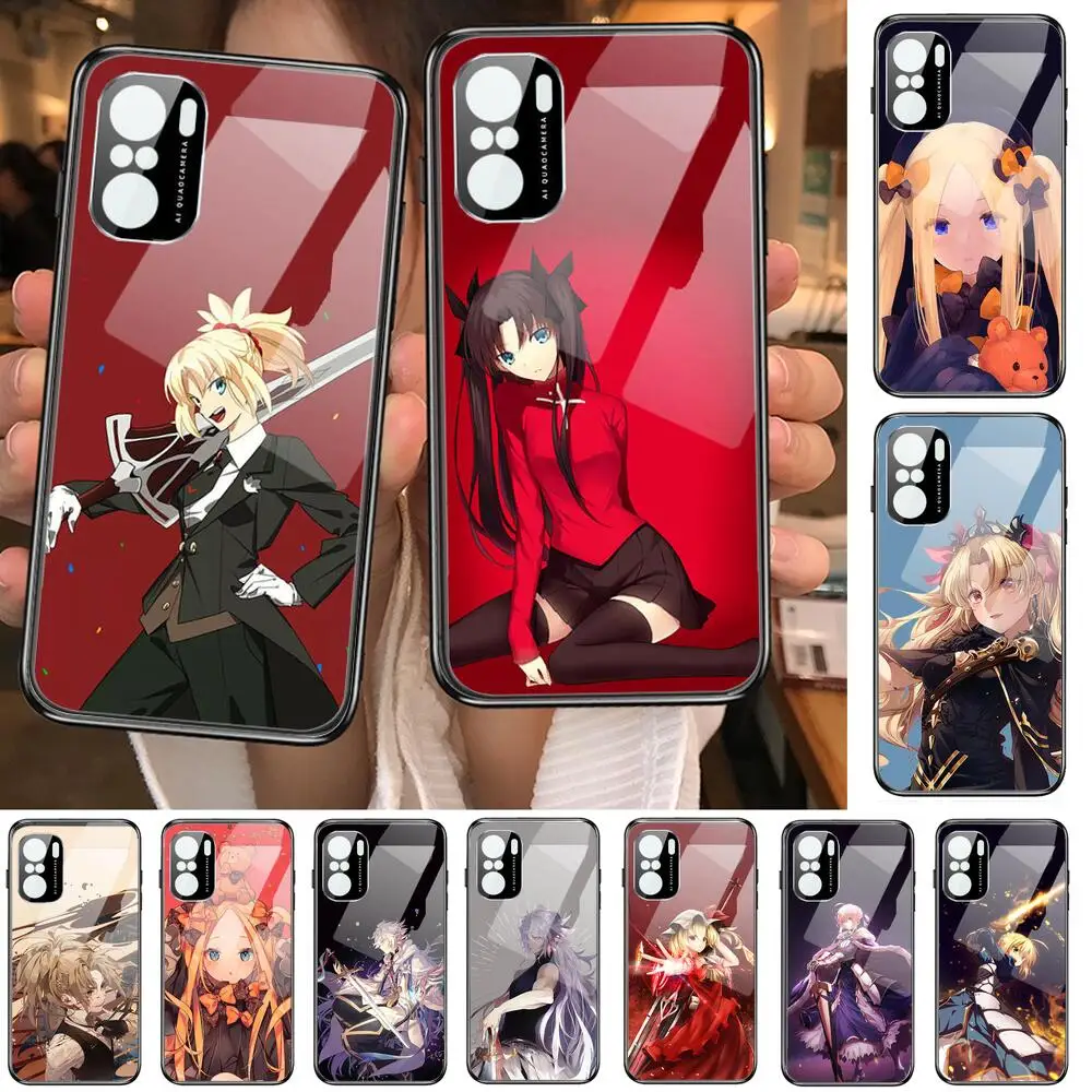 

anime fate series style Phone Case For POCO F1 F2 F3 Pro X3 M3 9C 10T Lite NFC Anime Black Cover Silicone Back Prett mi 10 ultra