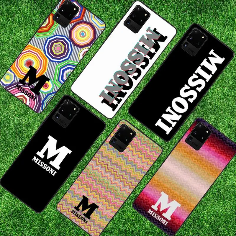 

Colorful Missonis Brand Phone Case For Samsung GalaxyA51 A40 A50 A70 A71 Note 8 9 10 Tpu Cases Cover