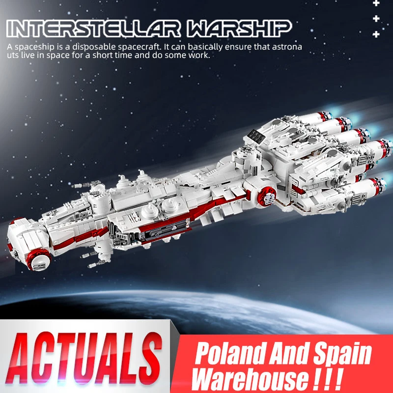 

MOULD KING 21003 Star Plan Toys The MOC-10308 Blockade Runner Tantive IV Model Building Blocks Bricks Kids Christmas Gifts