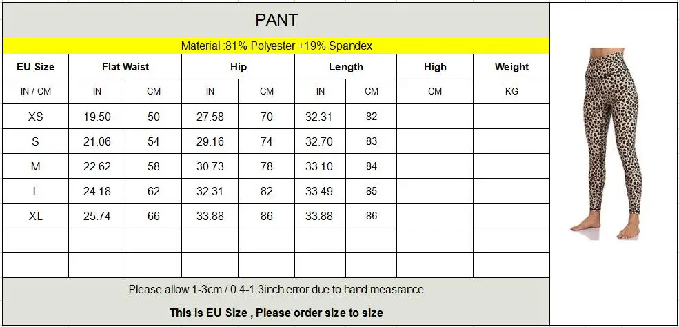 

EU Size Women leopard yoga pants fitness leggings camo gym tights women elastic running pants workout trousers female sportswear