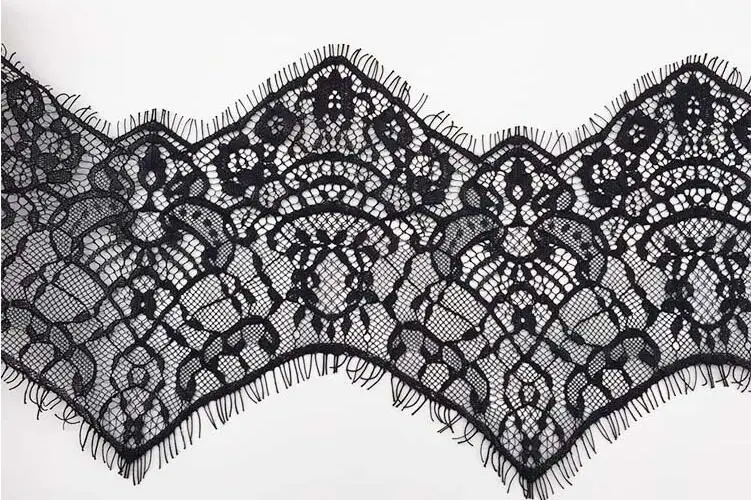 

Rayon eyelash lace trimming 14*300cm for Stage dance costume