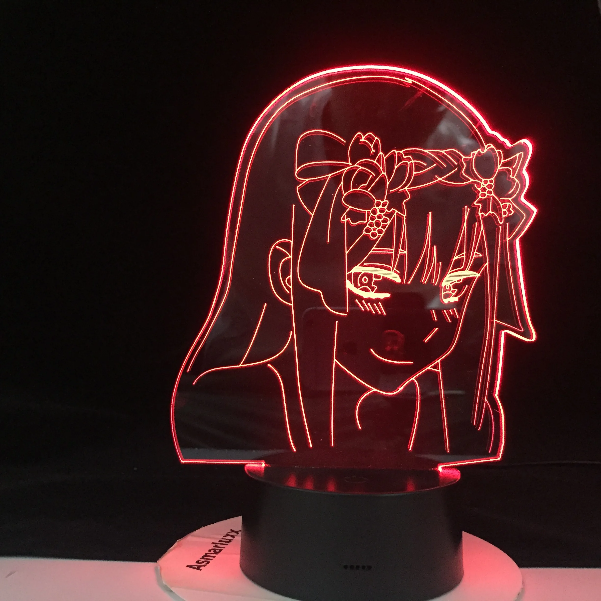

Zero Two Figure Nightlight Kids Child Girls Bedroom Decor Light Manga Gift Anime 3d Lamp Night Light Lamp Darling In The Franxx