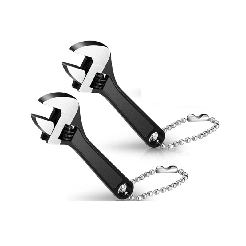 

Adjustable Hand Wrench Black Spanner Wrench Size Adjustable Spanner Hand Knurl Tool (2 Pieces,2.5 Inch 63mm )